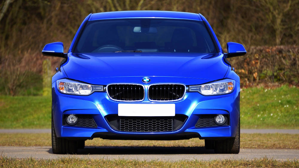 Blue bmw